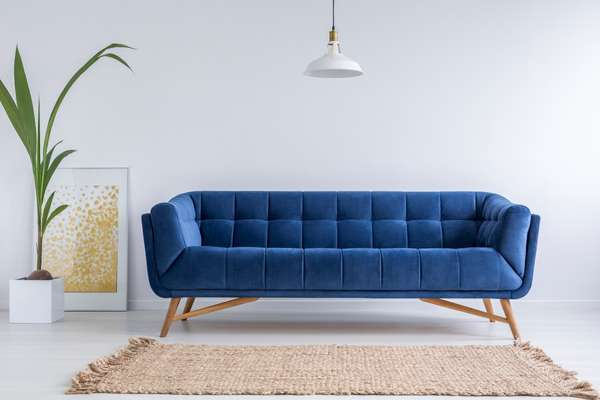 Navy blue modern sofa sectional design