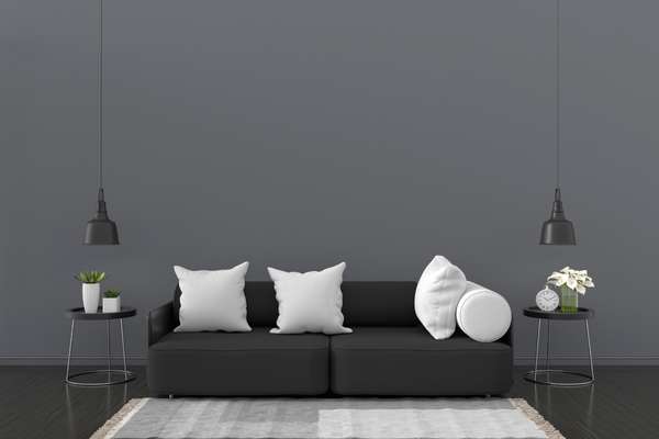 Make A Statement With  Black  Sofa