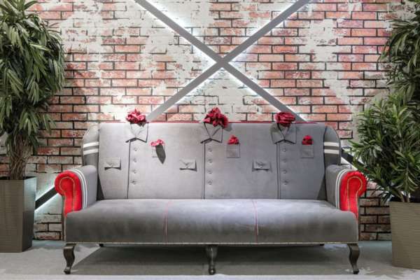 Enjoy your beautifully decorated leather sofa