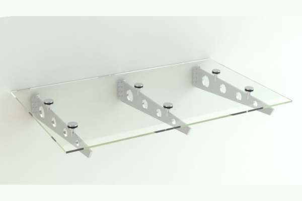 Floating Shelves With Mirrored Backing