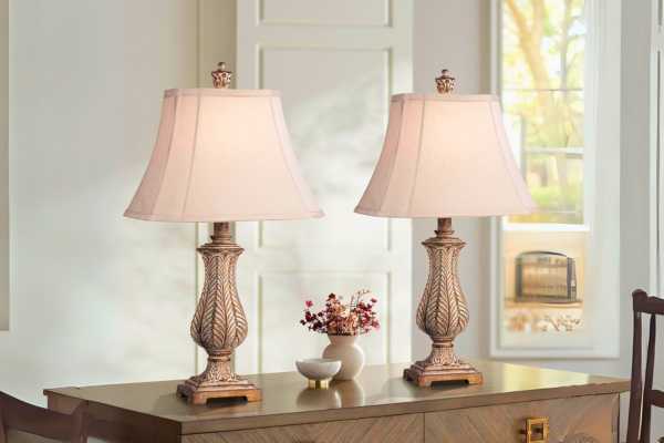 Gold Table Lamps Set