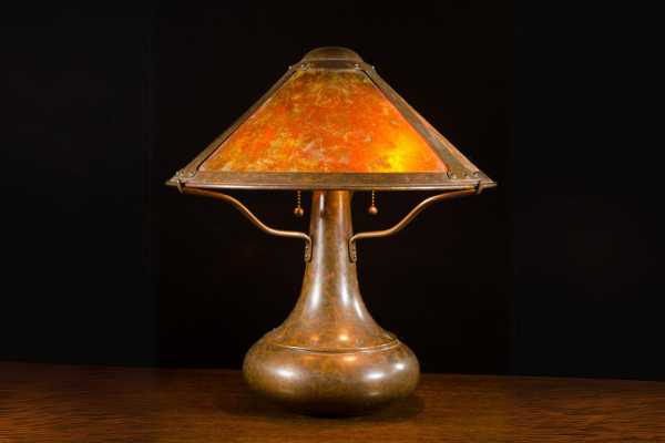Hammered Metal Table Lamp