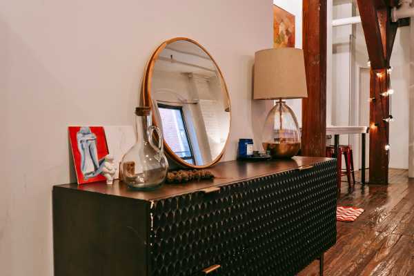 Wood Frame Mirror For Black Dresser For Living Room