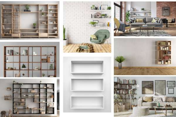 Choose A Design build wall shelves