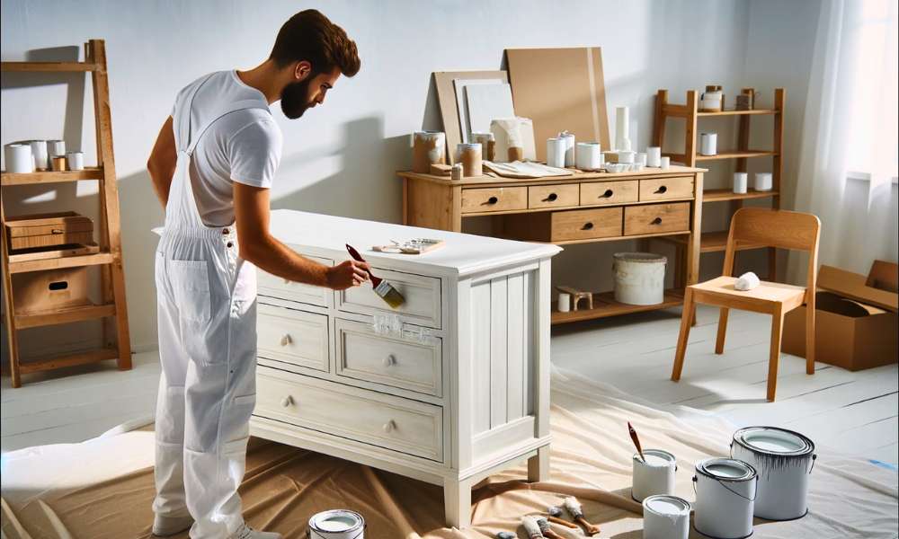 How To Paint A Wooden Dresser White