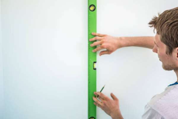 Measure And Marking  Hang Shelves On Tile Walls