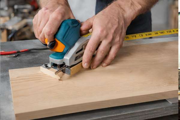 Measure And Cut Wood For The Frame
