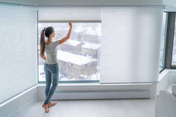 Blinds Modern Living Room Window Treatments