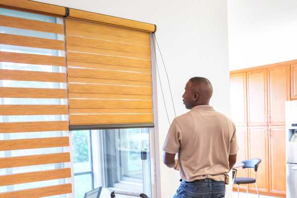 Vertical Blinds Living Room Window Treatments For Large Windows