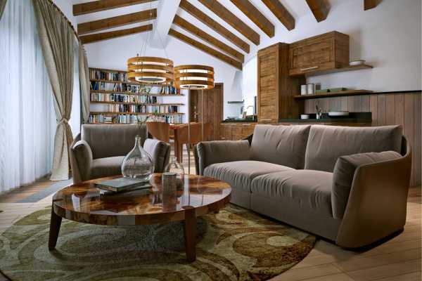 Durability and Longevity Rustic Wood Living Room Furniture Sets
