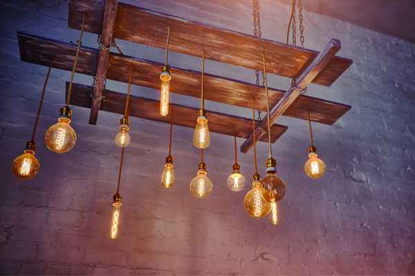 Lighting in a Rustic Industrial Living Room