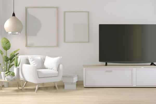 Adding Greenery And Plants Living Room How To Decorate Around A Tv Stand
