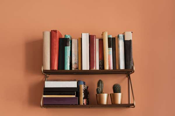 Use Wall Space Decorate a bookshelf in your living room