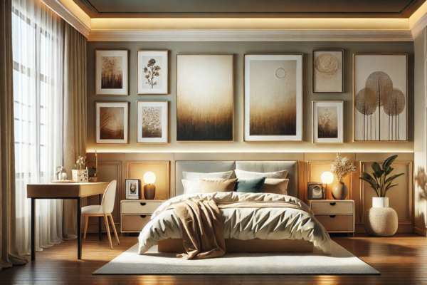 Choosing The Right Arts Size For Bedroom Walls