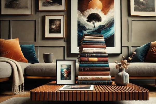 Incorporating Art Pieces With Your Book Stack