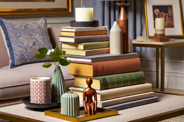 Incorporating Other Decor Elements With Book Stacks