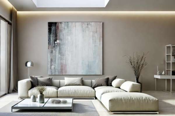 Creating Visual Interest With Oversized Canvas Art
