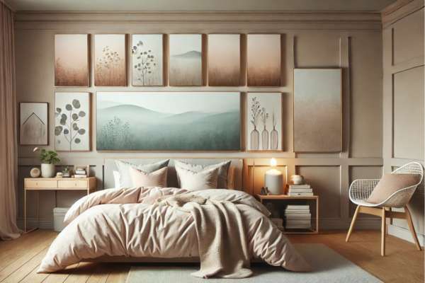 Setting The Mood In Bedrooms With Calming Art
