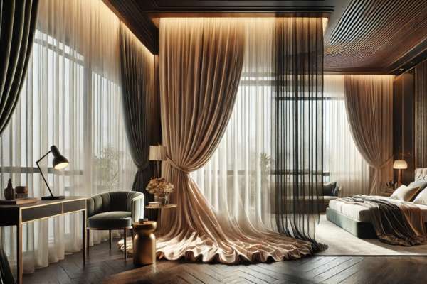 Layering Curtain For A Luxurious And Elegant Look