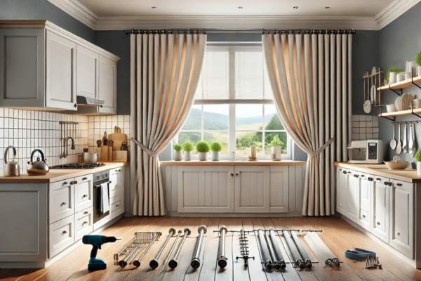 Types Of Curtain Rods For Kitchen Curtains