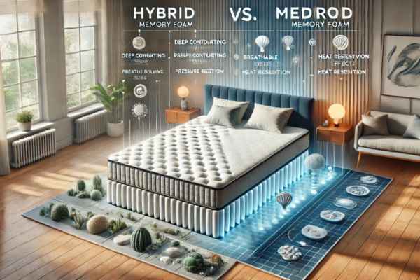 Hybrid vs. Memory Foam Mattresses