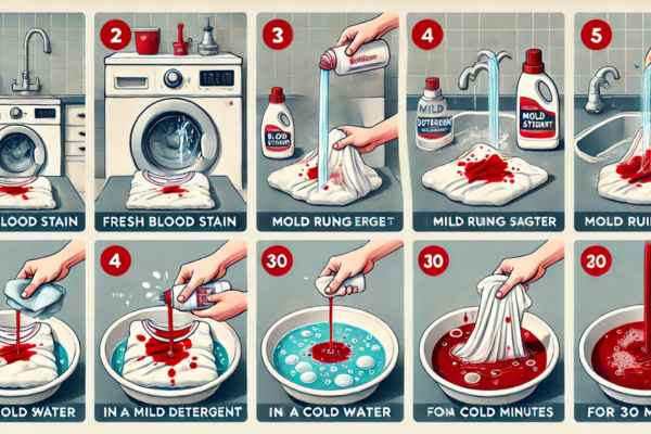 How to Clean Fresh Blood Stain from Bed Sheet